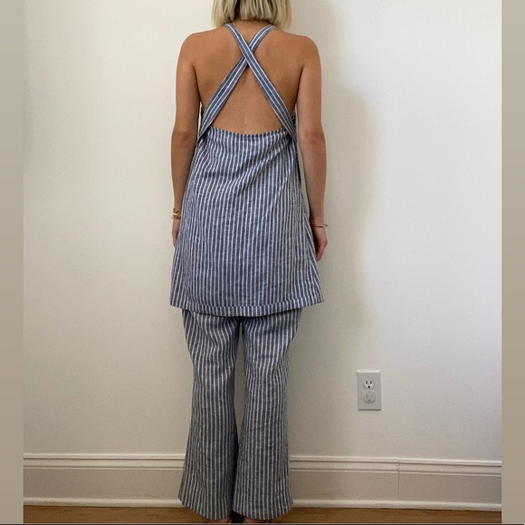 FREE PEOPLE boho pinstripe matching set - Picture 4 of 6